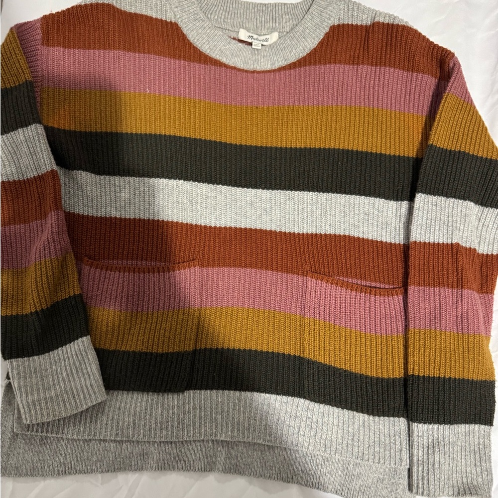Madewell Striped Multicolor Sweater